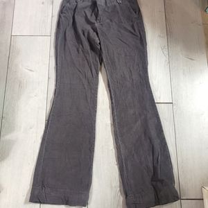 Womens Banana Republic Grey Corduroy Martin Fit Pant Size 10L